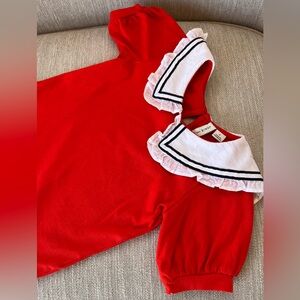 Beautiful nautical style collared blouse (size3).